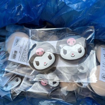2个装! 耳机日本进口Rubycell材质三丽鸥玉桂库洛米棉花糖小粉扑