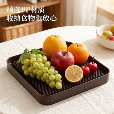 茶具茶盘正方形托盘家用客厅茶几茶台单层排水沥水2026新款简易