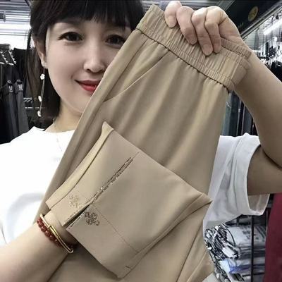 2026夏季新款高弹力九分直角裤洋气百搭显廋垂感面料男舒适休闲