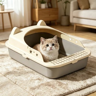 猫砂盆超大号半封闭加厚厕所防外防带砂特大号幼猫开放式猫咪用品优惠商品图片