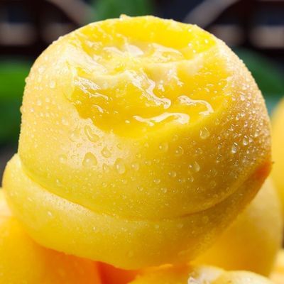 山东蒙阴黄油桃应季水果水蜜桃脆甜黄桃无毛桃现摘纯甜黄油桃
