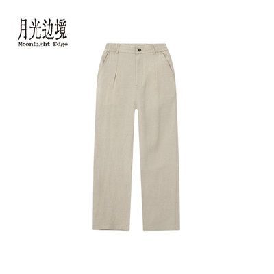 no退no换!看清再拍专柜品质天丝亚麻男裤 清货售完无补休闲优惠商品图片