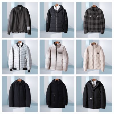 一线剪标撤柜羽绒服男秋冬加厚保暖外套断码处理休闲上衣防寒棉服