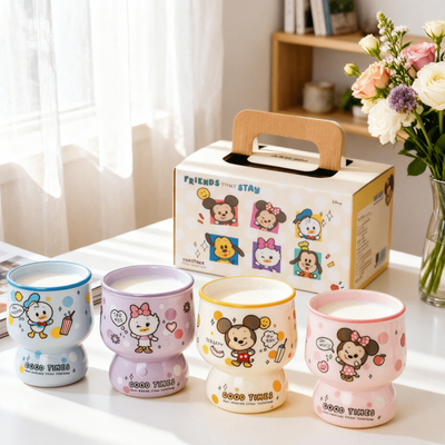 正版2026迪士尼咖啡杯生日礼物手握陶瓷姐妹杯子牛奶杯子乔迁之喜