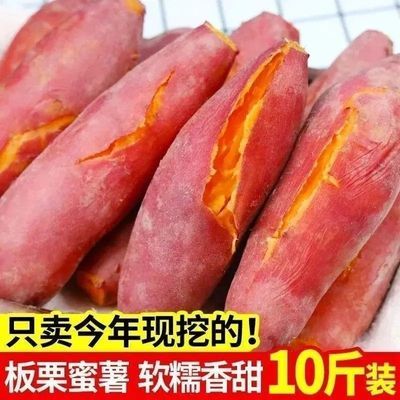 现挖红薯黄心蜜薯1/5/9斤板栗薯农家自种番薯山芋批发价黄心