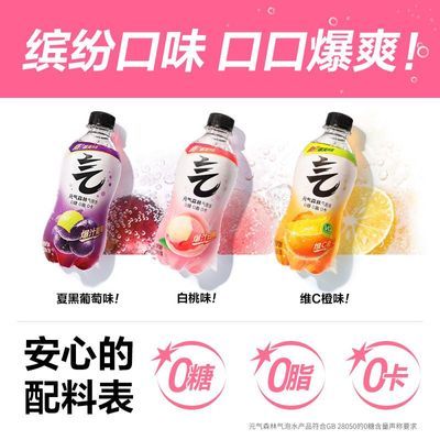 【12瓶】元气森林气泡水 0糖0脂0卡 无糖饮料 小瓶装便携280ml优惠商品图片