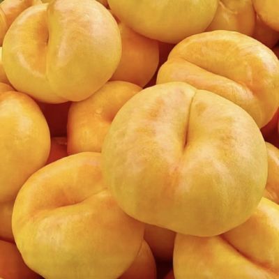 山东蒙阴应季油蟠7-7爆甜彩虹蟠桃黄油蟠桃孕妇油桃黄油扁桃新鲜