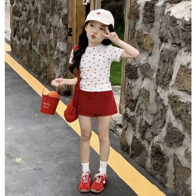 女童夏季套装爱心优惠商品图片