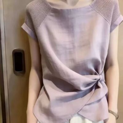 女夏新款小众时尚气质短袖衬衫抖音同款女装新款
