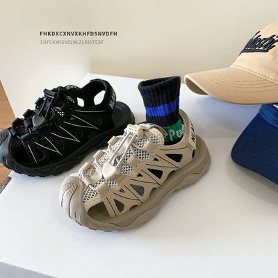 艾尚萌儿童运动凉鞋2026夏季新款凉鞋男童包头小中大童宝宝鞋优惠商品图片