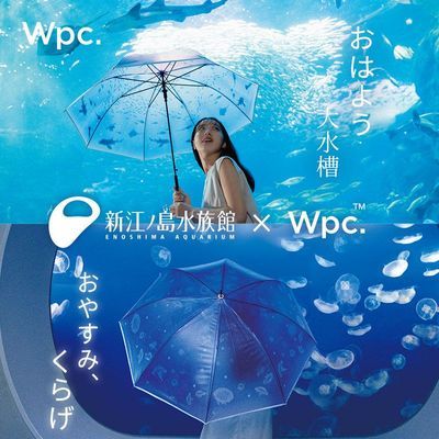 【Wpc.】水族馆联名透明雨伞加大加厚坚固抗风长柄伞轻量高颜值水母伞优惠商品图片