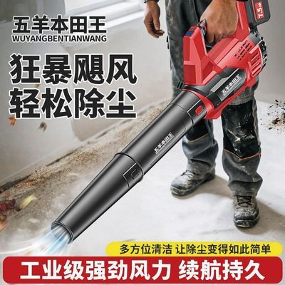 五羊大功率锂电池强力吹风机充电式鼓风机环卫吹雪除尘手持暴风机