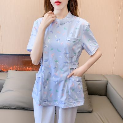 羽毛花高端弹力护士服月子会所医生口腔门诊美容整形工作服美容院