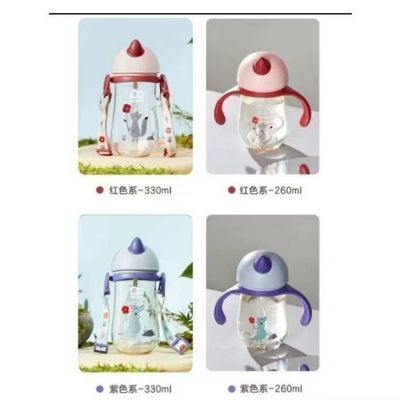 学饮杯婴儿卡通儿童PPSU奶瓶喝水手柄杯6月-6岁直饮/吸管/防呛优惠商品图片
