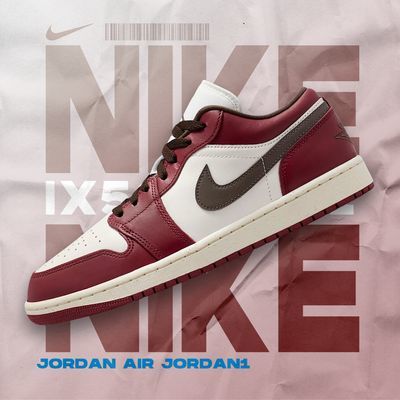 Jordan Air Jordan1舒适百搭轻盈休闲低帮复古篮球鞋 IX5004-121