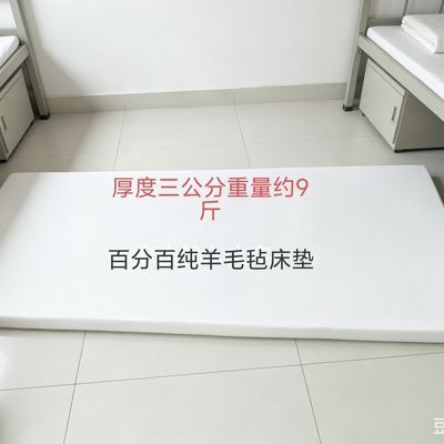 天然手工羊毛毡床垫宿舍公寓上下铺专用可拆洗防潮透气不含胶双面