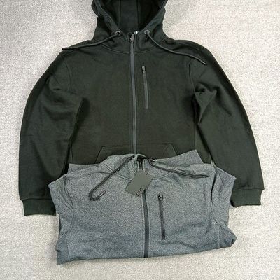 简约运动风连帽拉链卫衣男加绒重磅百搭情侣款优惠商品图片