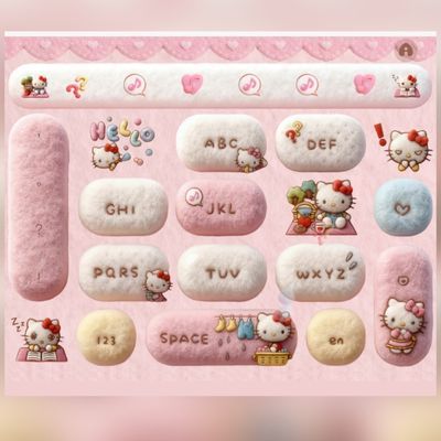 毛绒绒双音效丨百度输入法键盘皮肤安卓苹果美化键盘手机壁纸
