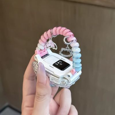 彩虹皮筋适用小天才儿童手表带Z12/11/10/z9弹力D5时尚Q3/D3S腕带