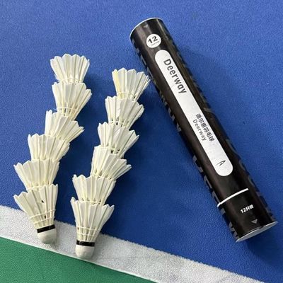 德尔惠12根羽毛12球鹅毛羽毛球正品室内外比赛球耐打粗羽羽毛球优惠商品图片
