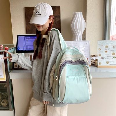 隔层新款大容量学生高中学生双肩包大学生旅行背包防水通用外出