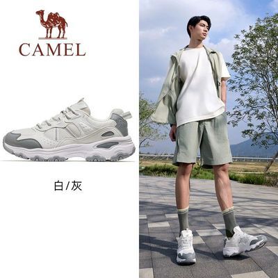 骆驼星海2代运动鞋2026新款休闲鞋慢跑鞋女款透气厚底百搭老爹鞋