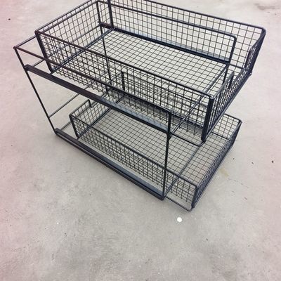 厨房双层抽拉置物架橱柜拉篮抽屉式免安装双层下水槽超深收纳家用