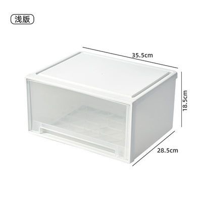 透明收纳箱抽屉式衣服家用塑料储物柜内衣衣物整理箱衣柜收纳盒子优惠商品图片