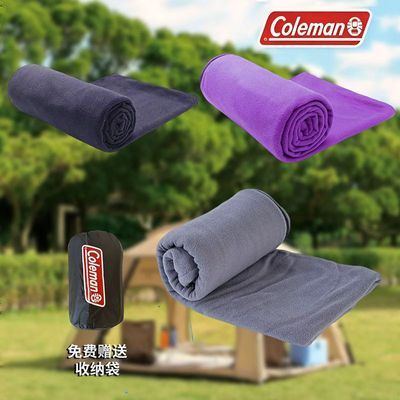 美国colema抓绒信封式午休户内胆摇粒绒户外旅行睡袋冬季睡袋双面