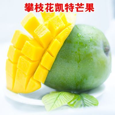 正宗四川攀枝花凯特芒果新鲜应季水果孕妇整箱青皮特大当季批发优惠商品图片