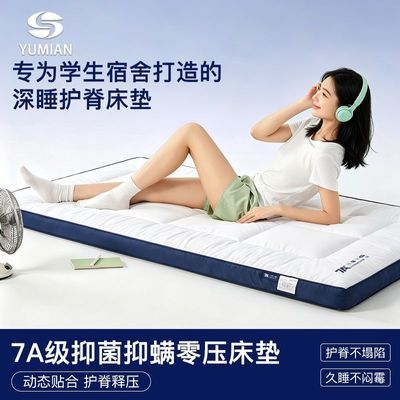 与眠记忆棉床垫慢回弹软垫学生单人宿舍加厚榻榻米床褥子2026新款优惠商品图片