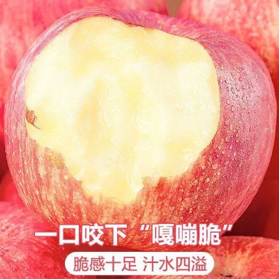 脆甜多汁正宗红富士苹果鲜水果冰糖心苹果整箱批发