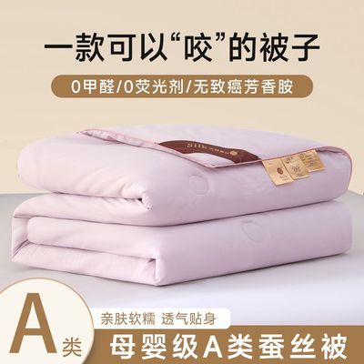 蚕丝被100%桑蚕丝夏凉被空调被春秋被子加厚暖冬被宿舍单双人薄被优惠商品图片