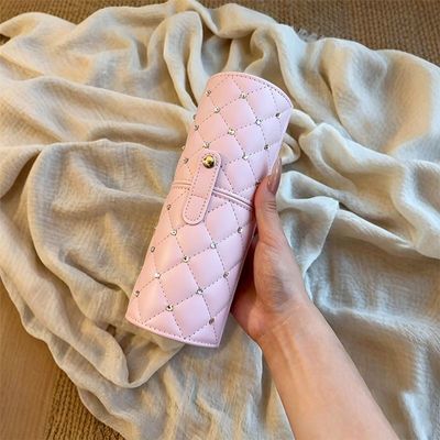 韩式贴钻斜桶化妆刷大容量收纳桶美妆刷子旅行防尘立式化妆刷桶优惠商品图片