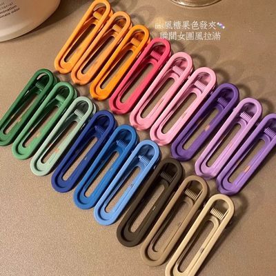 【20个装】ins碎发糖果夹子鸭嘴侧边发卡刘海可爱头饰一字发夹【3天内发货】