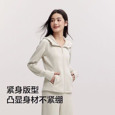 外套女春季连帽正肩紧身分割显瘦ins潮流百搭运动风气质夹克