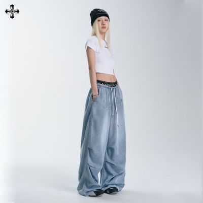 SMILE DDD【升腰裤2.0】软牛仔裤莱赛尔夏季轻薄透气宽松垂感裤子【7天内发货】优惠商品图片
