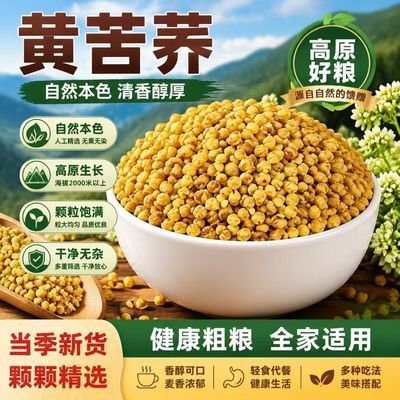 黄苦荞茶正宗苦荞乔麦茶四川大凉山新货精选新货袋装泡水炒熟干吃优惠商品图片