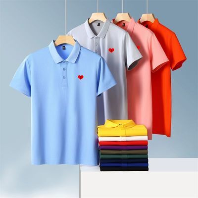 夏季40支高弹棉纯色Polo衫