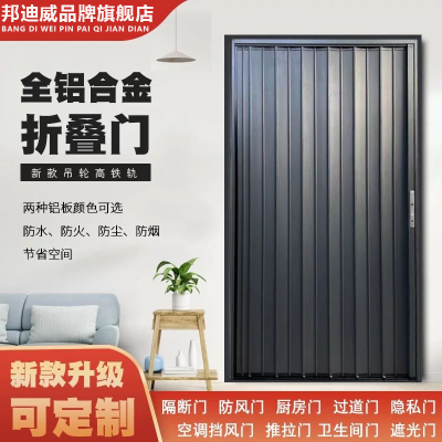 铝合金折叠门推拉门隐形隔热空调房隔断门厨房卫生间卧室门平移门