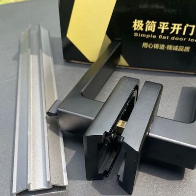 斜口特殊面板开口极窄极简卫生间有框玻璃铝合金门锁浴室平开门