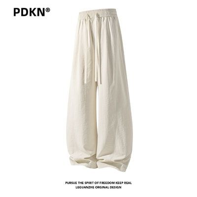 PDKN潮牌 美式弯刀拼接休闲裤男2026春夏新款青少年薄款速干长裤【5天内发货】优惠商品图片