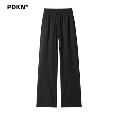 PDKN潮牌美式高街弯刀卫裤男2026春秋新款宽松微喇休闲运动长裤子优惠商品图片