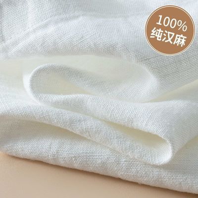 清仓捡漏100%纯汉麻直筒裤女不缩水2026夏薄高腰慵懒垂感阔腿裤【15天内发货】