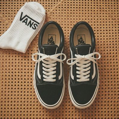 Vans/范斯 OLD SKOOL 黑白经典OS男女情侣日版休闲运动帆布滑板鞋