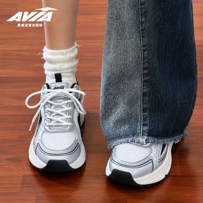 【明星同款】AVIA复古经典厚底老爹鞋增高男女慢跑ins百搭运动鞋