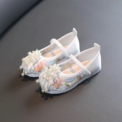 女童绣花鞋儿童鞋子3到6岁古风头饰儿童夏季新中式国风古风儿童优惠商品图片