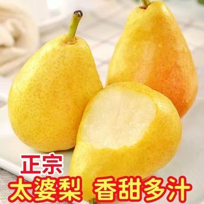 软糯香甜正宗太婆梨香蕉梨放软吃冰淇淋口感软梨当季新鲜大头梨