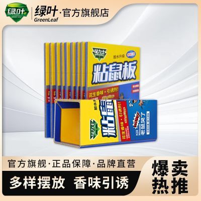 绿叶粘鼠板绿力士精装粘鼠板加大加厚粘鼠板大号家用酒店厨房适用