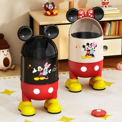 【迪士尼】Disney联名卡通家用客厅卧室大容量高颜值卫生间圾垃桶优惠商品图片